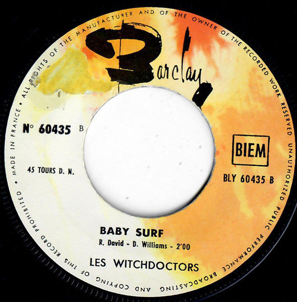 Les Witchdoctors : I'm Telling You Now (7", Single)