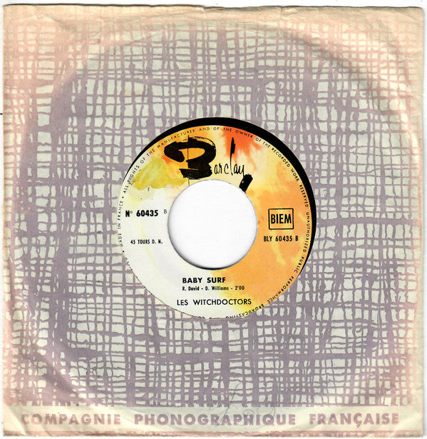 Les Witchdoctors : I'm Telling You Now (7", Single)