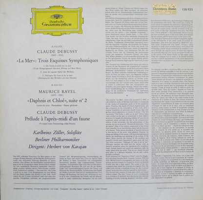 Debussy* / Ravel* - Berliner Philharmoniker · Herbert von Karajan : La Mer · Prélude À L'Après-Midi D'Un Faune / Daphnis Et Chloé, Suite N° 2 (LP, RE)