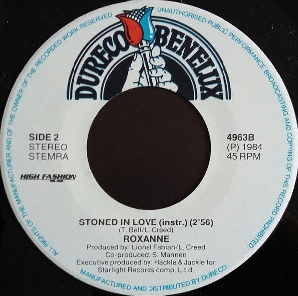 Roxanne (9) : Stoned In Love (7", Single)