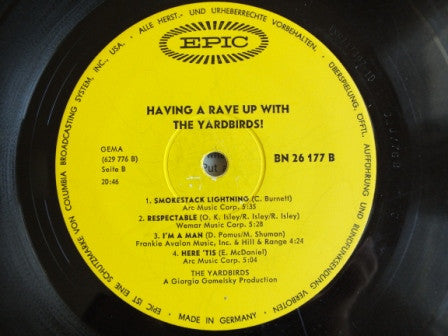 The Yardbirds : Having A Rave Up With The Yardbirds (LP, Album)