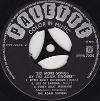 The Adam Singers : Six More Songs (7", EP)