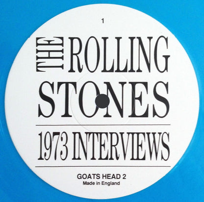 The Rolling Stones : 1973 Interviews (12", Ltd, Unofficial, Blu)