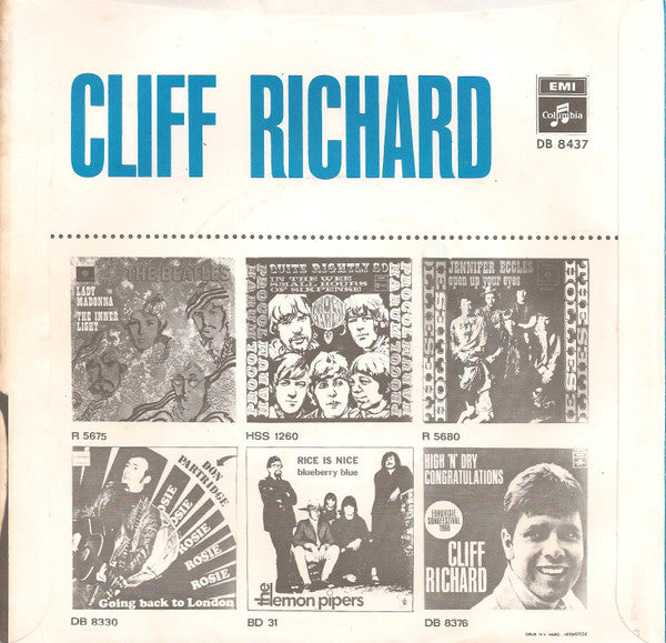 Cliff Richard : I'll Love You Forever Today (7", Single)