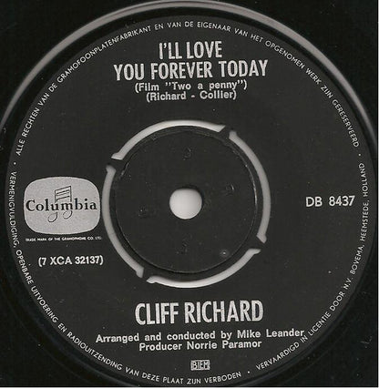 Cliff Richard : I'll Love You Forever Today (7", Single)