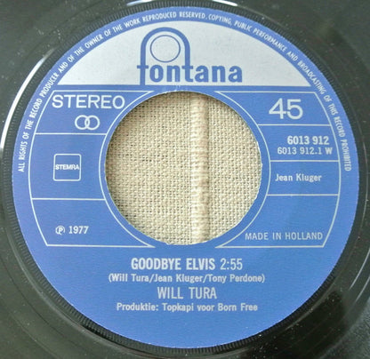 Will Tura : Goodbye Elvis/Hoboken USA (7", Single)