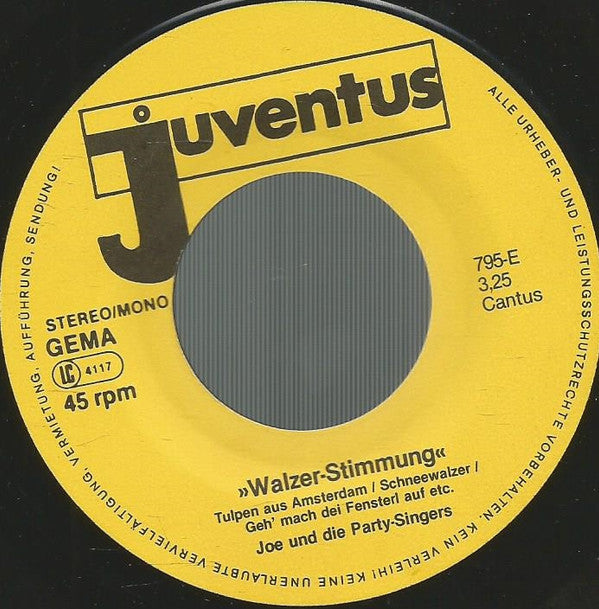 Joe Raphael Und Die Party-Singers : Walzer Stimmung (7", Single)