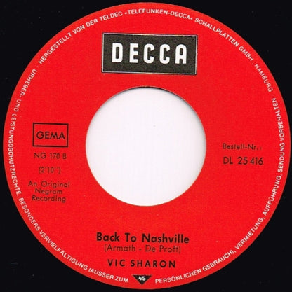 Vic Sharon : Baby, Baby, Please (7", Single)