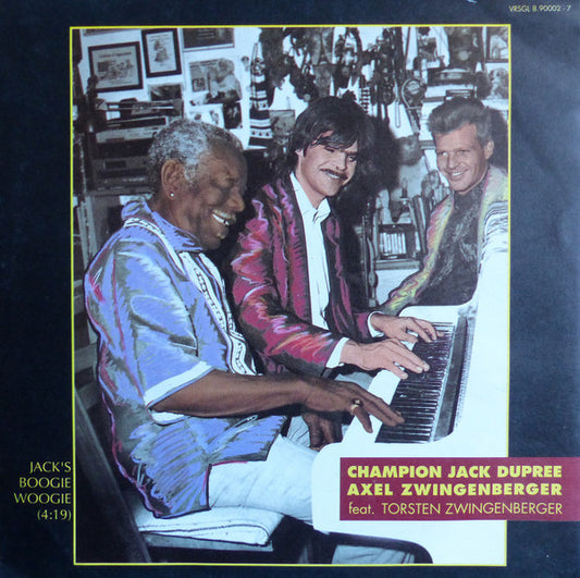 Axel Zwingenberger And  Champion Jack Dupree Feat. Torsten Zwingenberger : Ballade Pour Adrenaline / Jack's Boogie Woogie (7", Single)