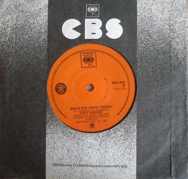 Albert Hammond : The Peacemaker (7", Single)