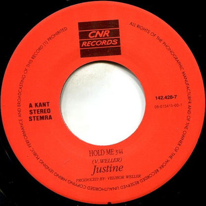 Justine Pelmelay : Hold Me (7", Single)