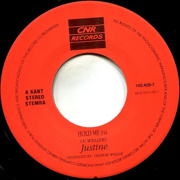 Justine Pelmelay : Hold Me (7", Single)