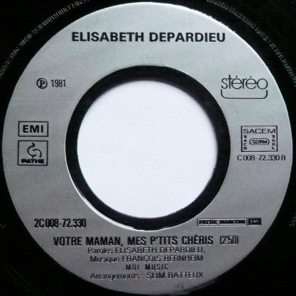 Élisabeth Depardieu : Les Bals De Mon Adolescence (7", Single)