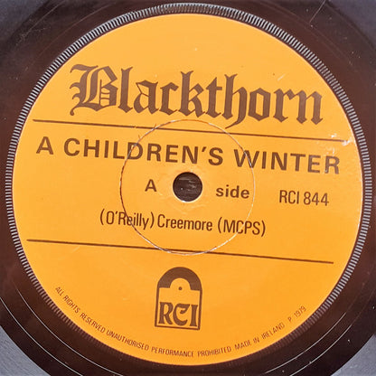 Blackthorn (4) : A Children's Winter (7", Single, Yel)