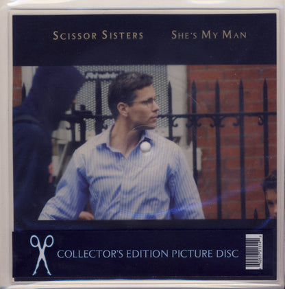 Scissor Sisters : She's My Man (8", Shape, S/Sided, Single, Ltd, Pic, Squ)