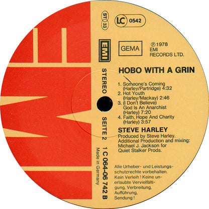 Steve Harley : Hobo With A Grin (LP, Album)