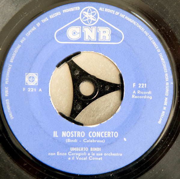 Umberto Bindi : Il Nostro Concerto (7")
