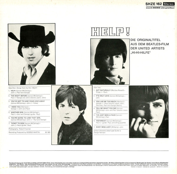 The Beatles : Help! (LP, Album, RE)