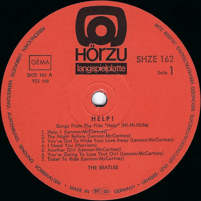 The Beatles : Help! (LP, Album, RE)