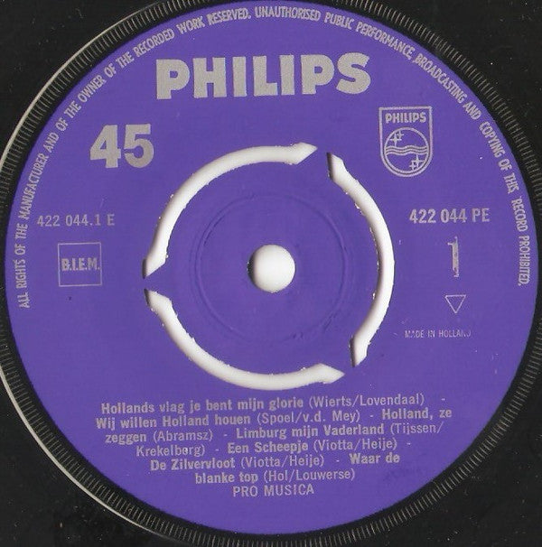 Pro Musica Bussum : Holland Zingt (7", EP, RE)