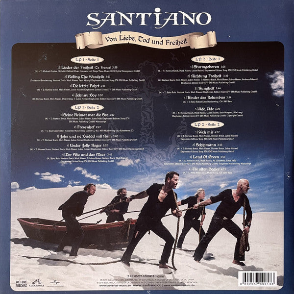 Santiano : Von Liebe, Tod Und Freiheit (2xLP, Album)