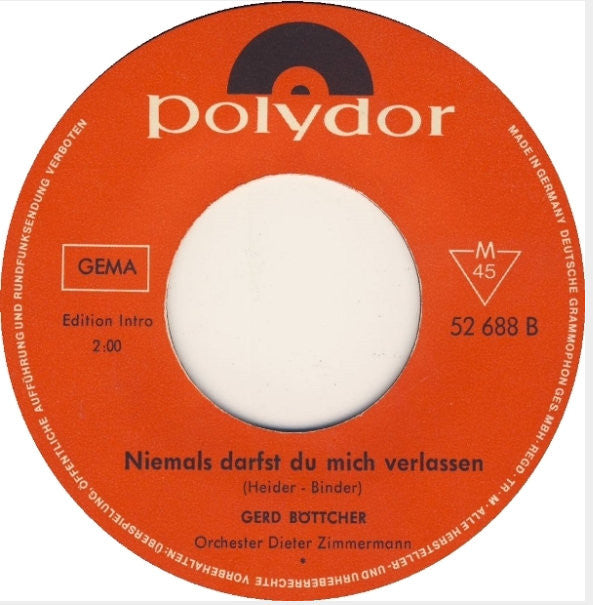 Gerd Böttcher : Ich Stehe Zu Dir (7", Single, Mono)