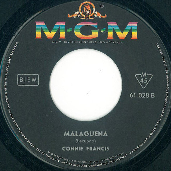 Connie Francis : My Heart Has A Mind Of Its Own (7", Single)