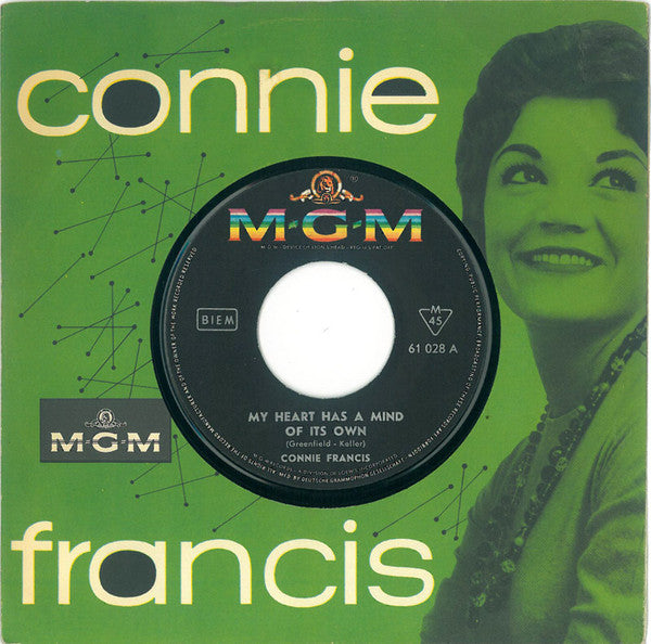 Connie Francis : My Heart Has A Mind Of Its Own (7", Single)