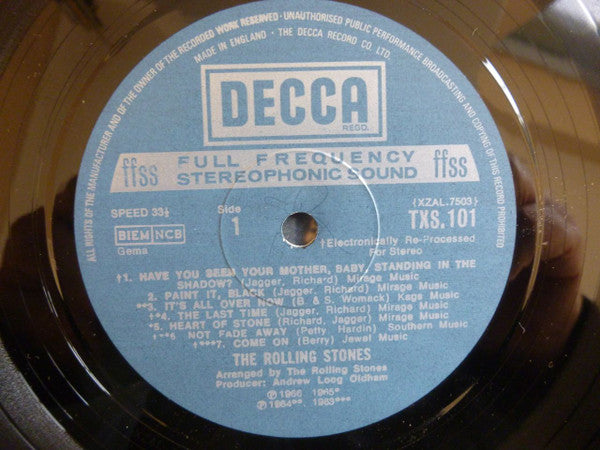 The Rolling Stones : Big Hits (High Tide And Green Grass) (LP, Comp, RE)
