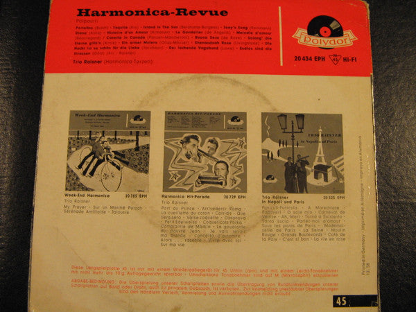 Trio Raisner : Harmonica-Revue (7", EP)