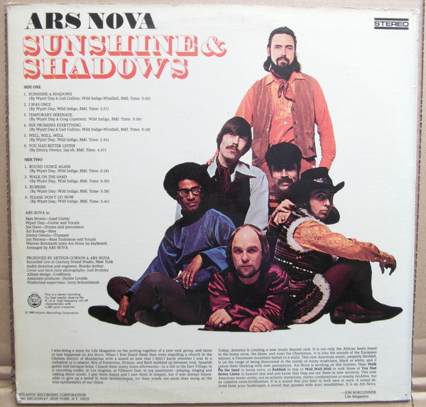 Ars Nova (3) : Sunshine & Shadows (LP, Album)