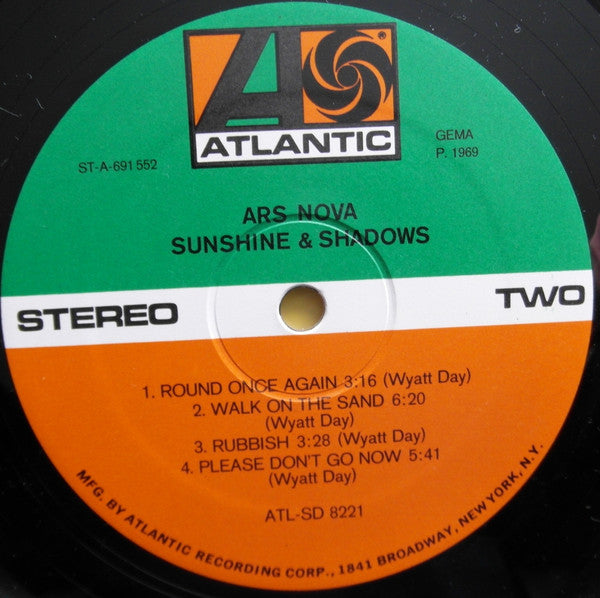 Ars Nova (3) : Sunshine & Shadows (LP, Album)