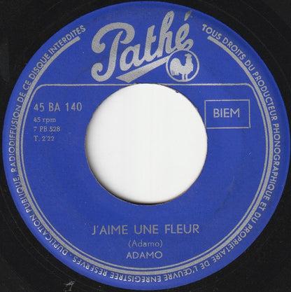 Adamo : J'aime Une Fleur / Amour Perdu (7")