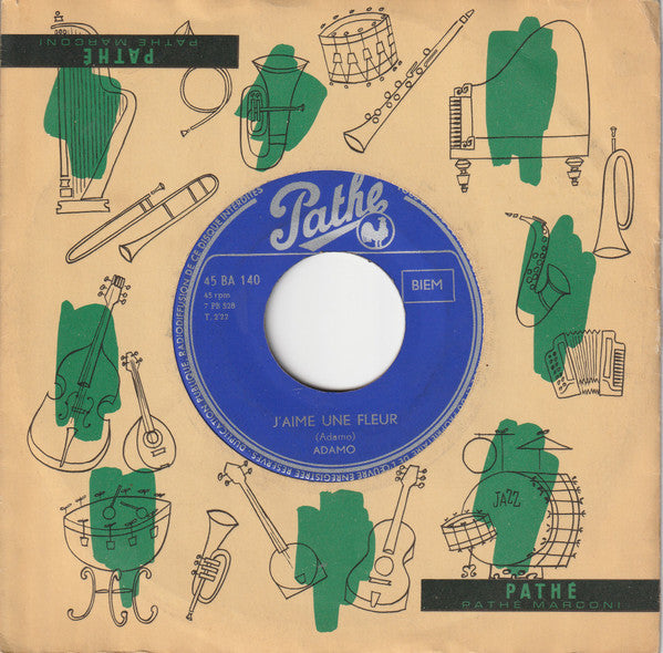 Adamo : J'aime Une Fleur / Amour Perdu (7")