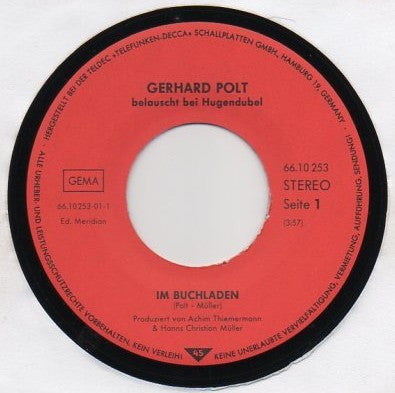 Gerhard Polt : Belauscht Bei Hugendubel (7")
