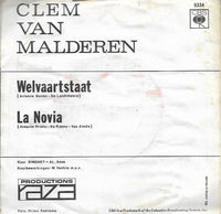 Clem van Malderen : Welvaartstaat / La Novia (7", Single, Kno)