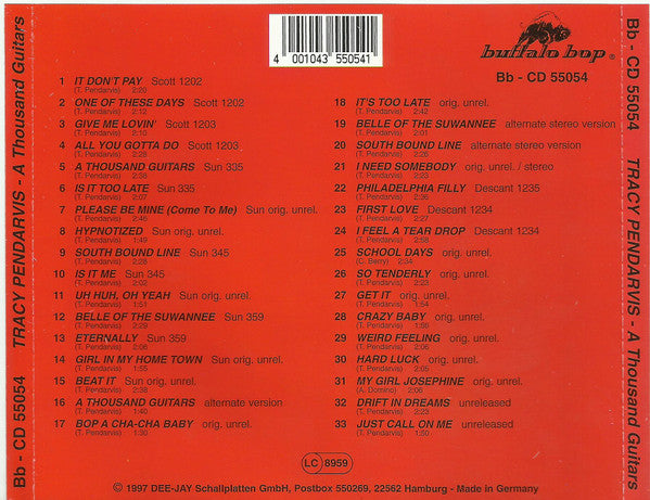 Tracy Pendarvis : Thousand Guitars (CD, Comp)