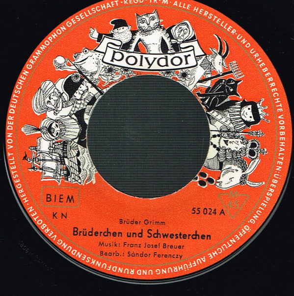 Gebrüder Grimm : Brüderchen Und Schwesterchen (7", Single, Mono, RE)