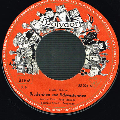 Gebrüder Grimm : Brüderchen Und Schwesterchen (7", Single, Mono, RE)