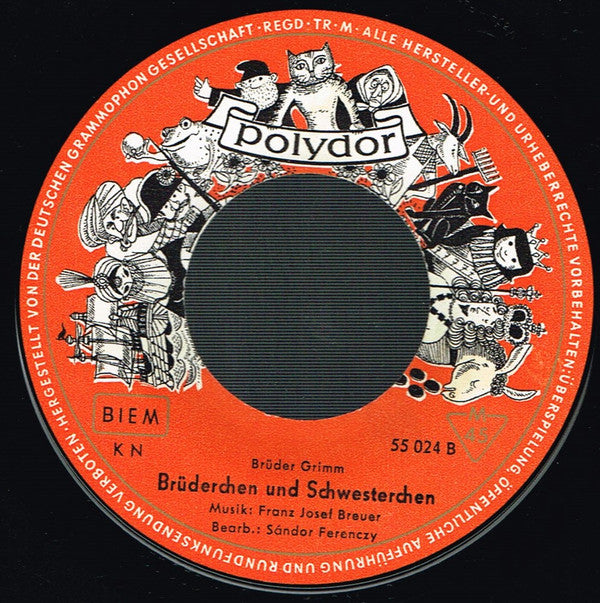 Gebrüder Grimm : Brüderchen Und Schwesterchen (7", Single, Mono, RE)