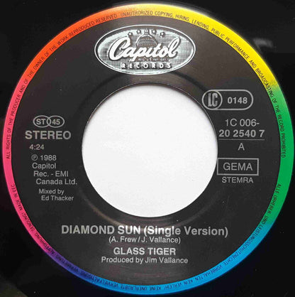 Glass Tiger : Diamond Sun (7", Single)
