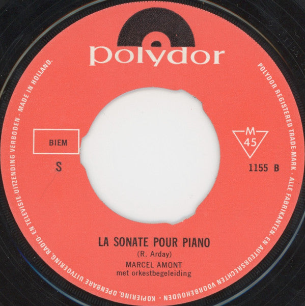 Marcel Amont : Les Nez / La Sonate Pour Piano  (7")