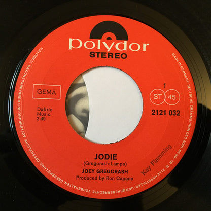 Joey Gregorash : Jodie / The Key (7", Single)
