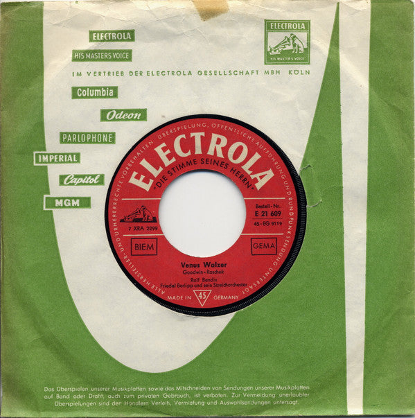 Ralf Bendix : Venus Walzer / Das Ging Nochmal Gut (7", Single)