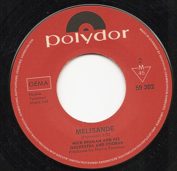 Nick Ingman Orchestra And Nick Ingman Chorus : Love Theme From "Romeo And Juliet" (7", Single, Mono)