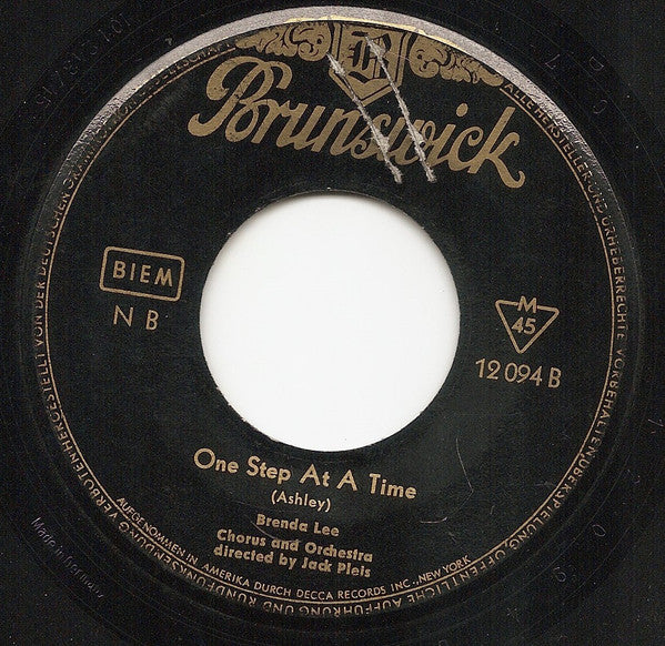 Brenda Lee : Jambalaya / One Step At A Time (7", Single, Mono)