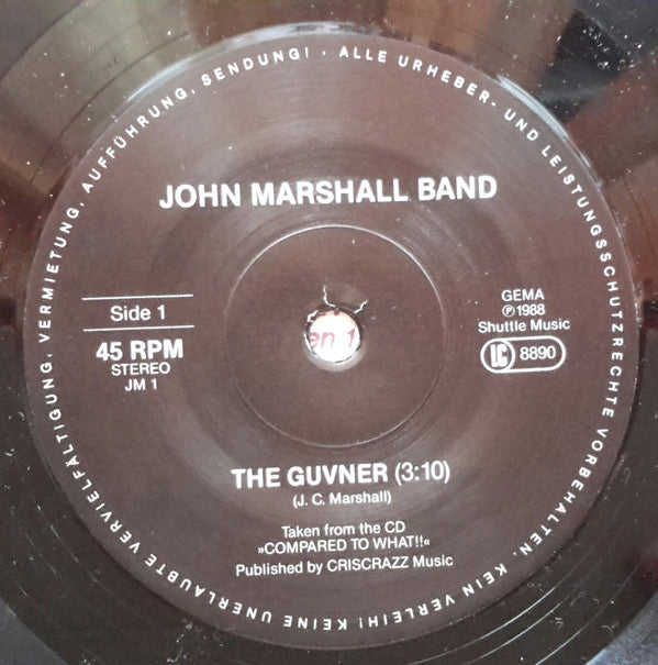 John Marshall Band (2) : The Guvner / ADOM Another Dirty Old Man (7")