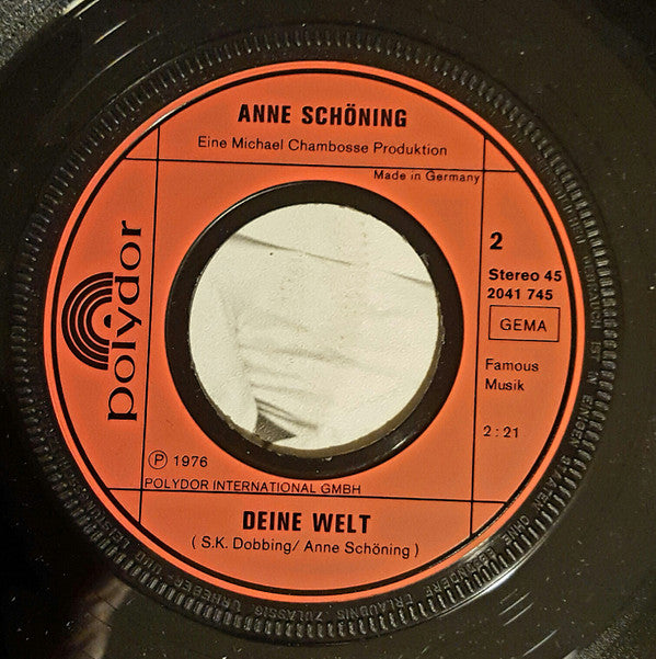 Anne Schöning : Wie Kam In Deine Augen Dieser Rauch? / Deine Welt (7", Single)