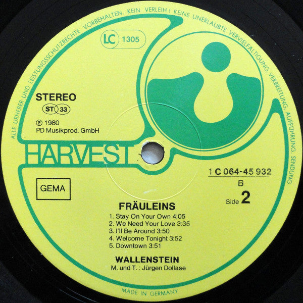 Wallenstein : Fräuleins (LP, Album)