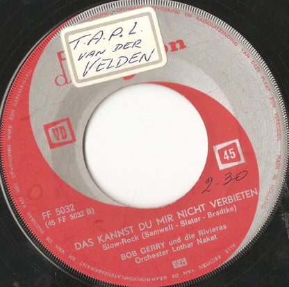 Birgit Helmer, Bob Gerry und Die Rivieras : Drei Musketiere (7", Single)